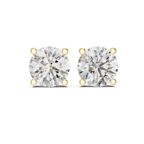4.00ct TW Round Lab-Grown Diamond Stud Earrings