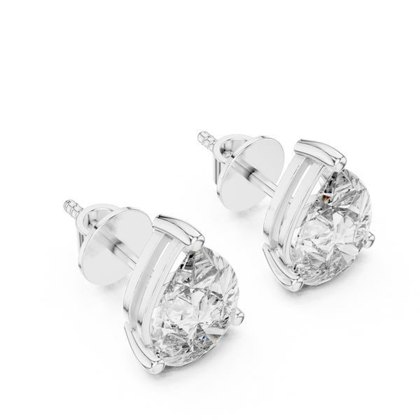3.50ct TW Pear Lab-Grown Diamond Stud Earrings