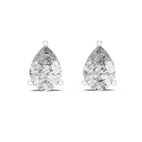 3.50ct TW Pear Lab-Grown Diamond Stud Earrings in White Gold — Verasah fine jewellery