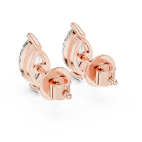 1.50ct TW Marquise Lab-Grown Diamond Stud Earrings in Rose Gold — Verasah fine jewellery