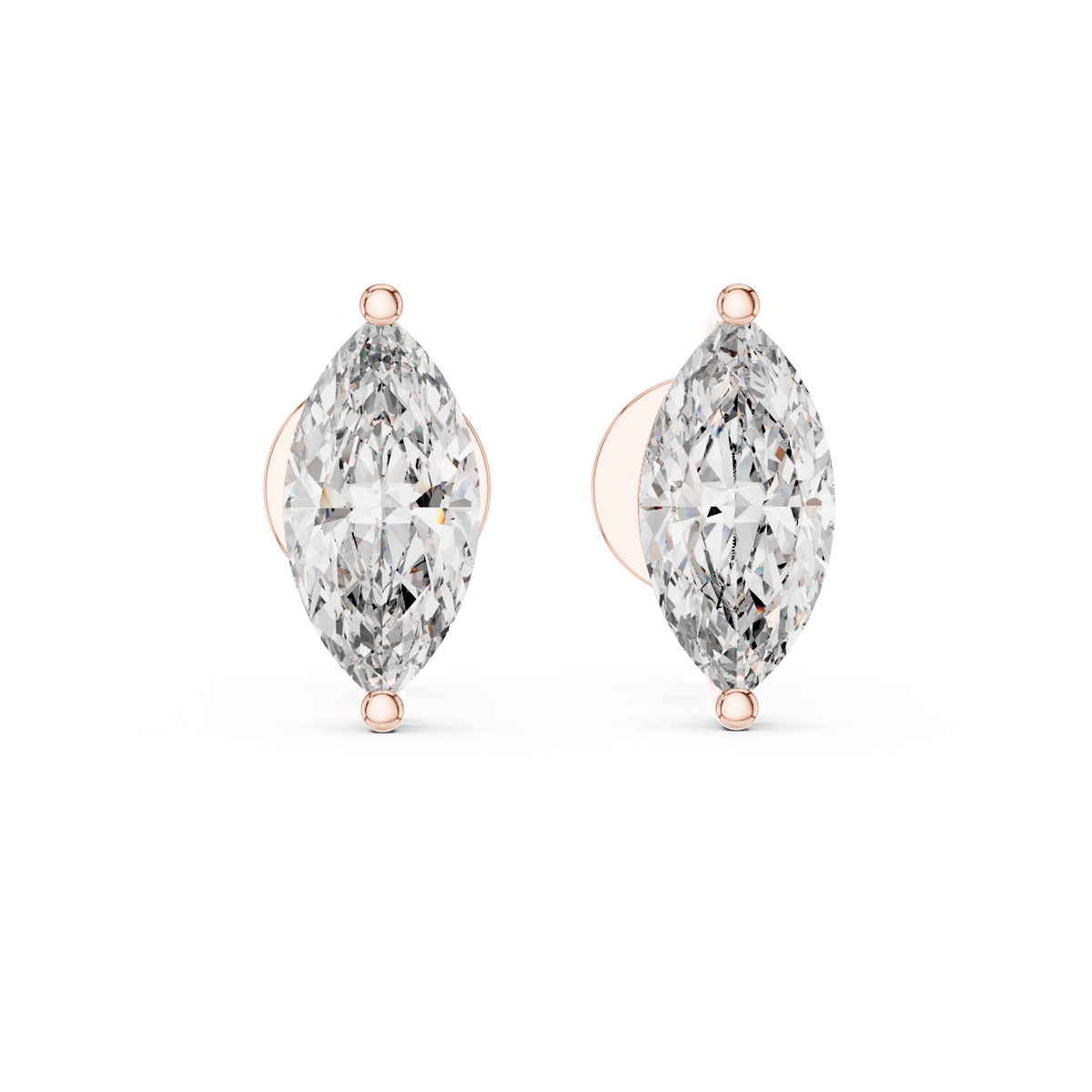 1.50ct TW Marquise Lab-Grown Diamond Stud Earrings