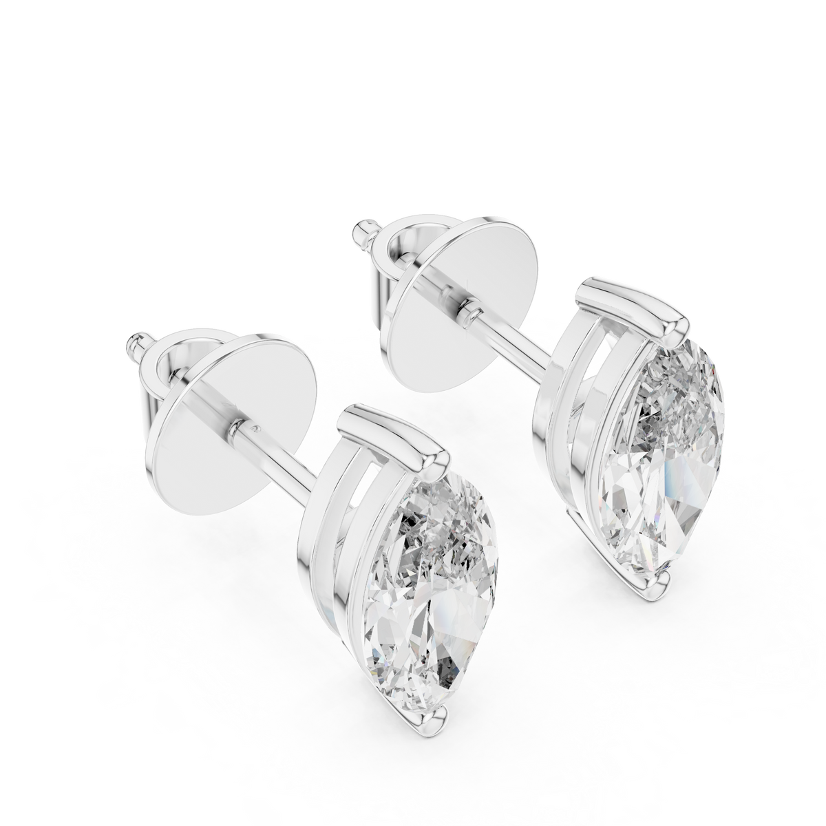 1.50ct TW Marquise Lab-Grown Diamond Stud Earrings
