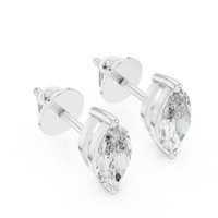 1.50ct TW Marquise Lab-Grown Diamond Stud Earrings in White Gold — Verasah fine jewellery