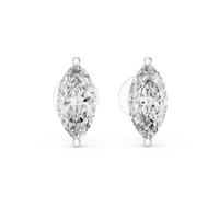 1.50ct TW Marquise Lab-Grown Diamond Stud Earrings in White Gold — Verasah fine jewellery