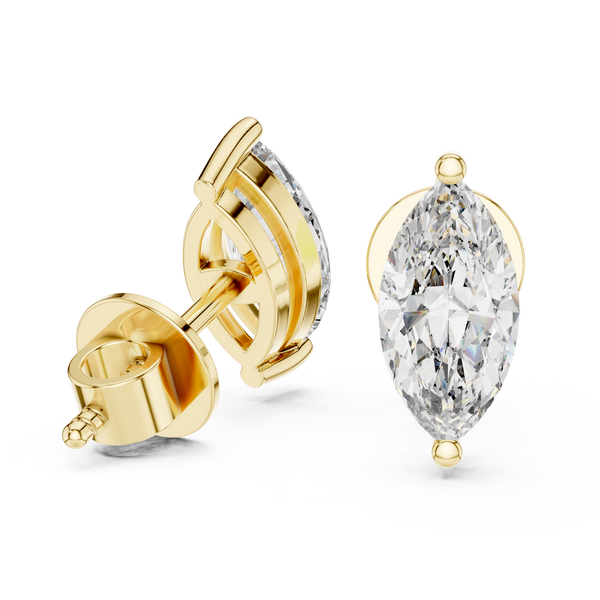 1.50ct TW Marquise Lab-Grown Diamond Stud Earrings