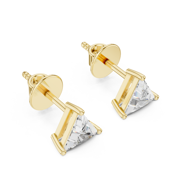 1.30ct TW Triangle Lab-Grown Diamond Stud Earrings