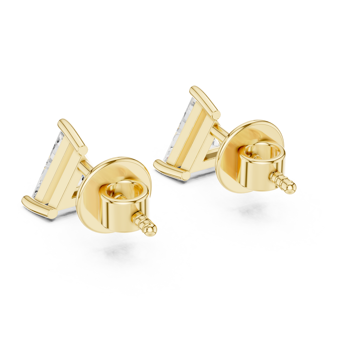 1.30ct TW Triangle Lab-Grown Diamond Stud Earrings