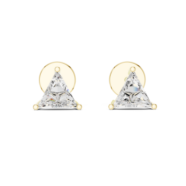 1.30ct TW Triangle Lab-Grown Diamond Stud Earrings