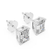 2.50ct TW Emerald Lab-Grown Diamond Stud Earrings in White Gold — Verasah fine jewellery