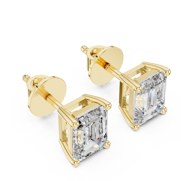 2.50ct TW Emerald Lab-Grown Diamond Stud Earrings