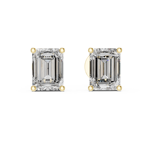 2.50ct TW Emerald Lab-Grown Diamond Stud Earrings