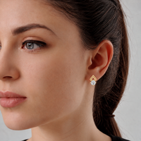 Round Diamond Stud Earrings — Verasah fine jewellery