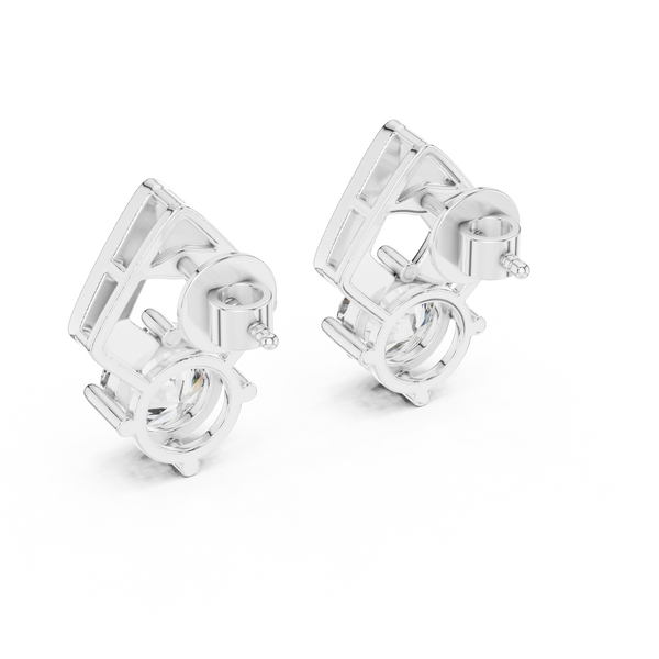 2.50ct TW Round Lab-Grown Diamond Stud Earrings