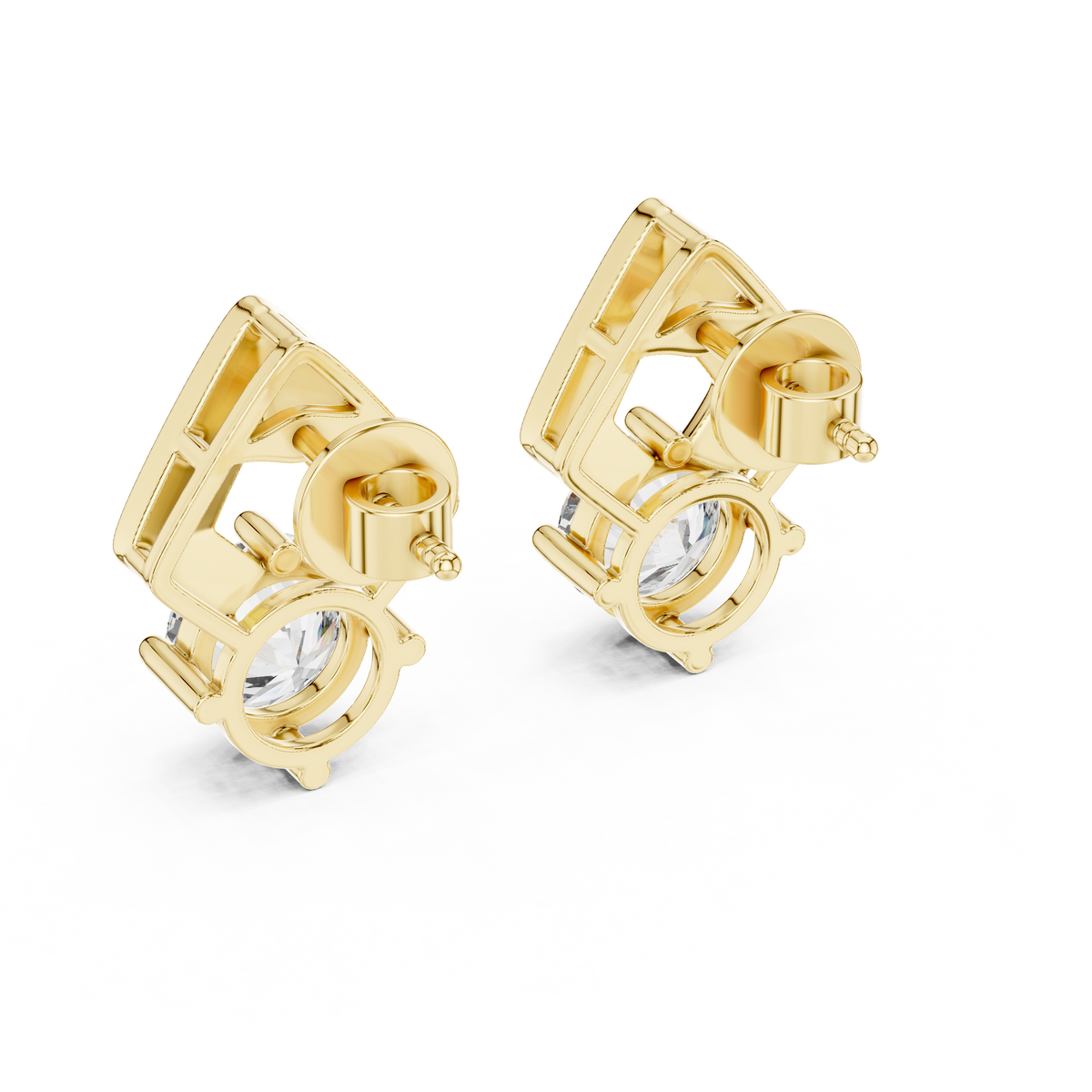 2.50ct TW Round Lab-Grown Diamond Stud Earrings