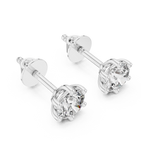 1.22ct TW Round Lab-Grown Diamond Stud Earrings in White Gold — Verasah fine jewellery