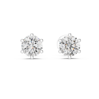 1.22ct TW Round Lab-Grown Diamond Stud Earrings in White Gold — Verasah fine jewellery