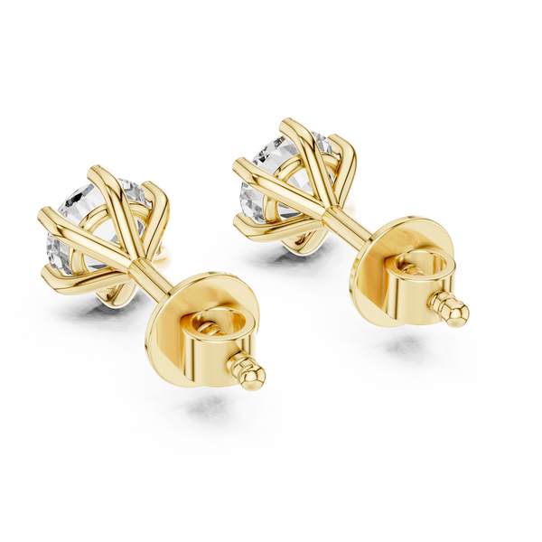 1.22ct TW Round Lab-Grown Diamond Stud Earrings