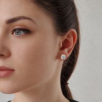 Round Diamond Stud Earrings — Verasah fine jewellery