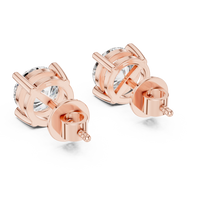 2.57ct TW Round Lab-Grown Diamond Stud Earrings in Rose Gold — Verasah fine jewellery