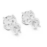 2.57ct TW Round Lab-Grown Diamond Stud Earrings in White Gold — Verasah fine jewellery