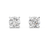 2.57ct TW Round Lab-Grown Diamond Stud Earrings in White Gold — Verasah fine jewellery