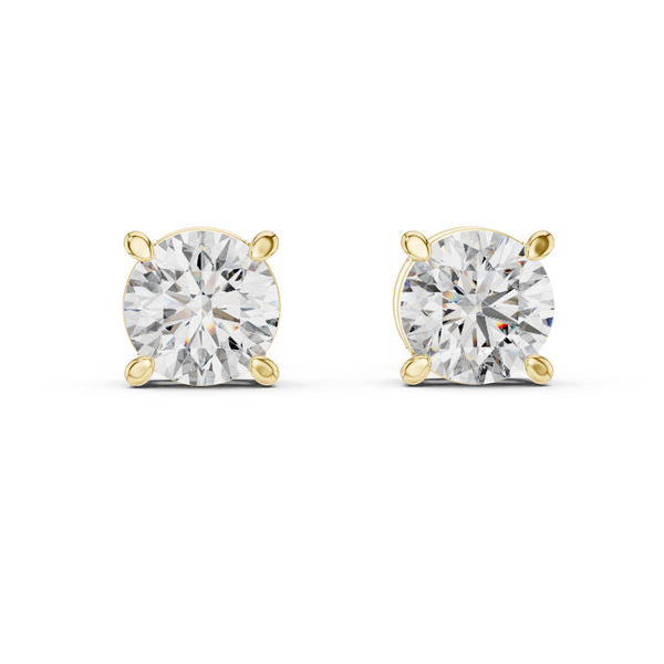 2.57ct TW Round Lab-Grown Diamond Stud Earrings