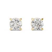 2.57ct TW Round Lab-Grown Diamond Stud Earrings in Yellow Gold — Verasah fine jewellery