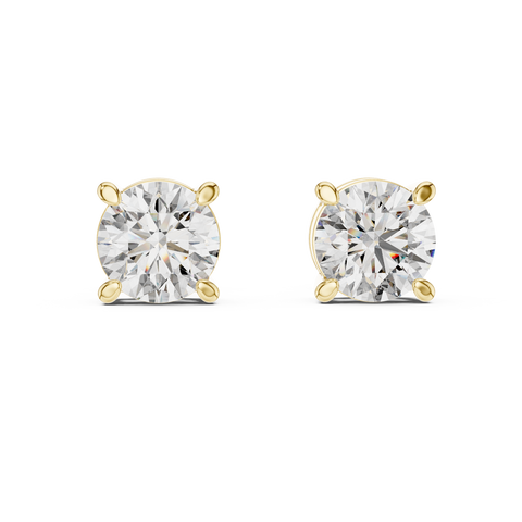 2.57ct TW Round Lab-Grown Diamond Stud Earrings