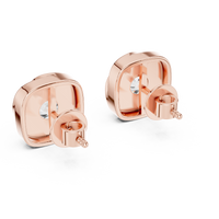 1.80ct TW Round Lab-Grown Diamond Swirl Earrings in Rose Gold — Verasah fine jewellery