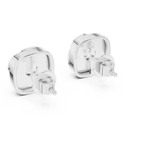 1.80ct TW Round Lab-Grown Diamond Swirl Earrings in White Gold — Verasah fine jewellery