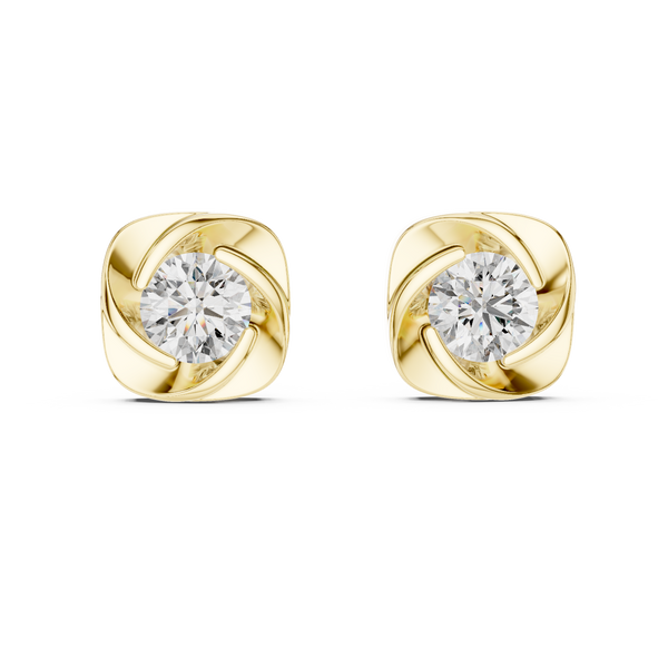 1.80ct TW Round Lab-Grown Diamond Swirl Earrings