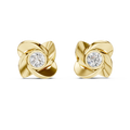 1.80ct TW Round Lab-Grown Diamond Flower Earrings