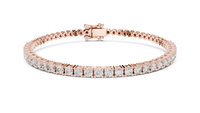 1.95ct TW Round Lab-Grown Diamond Tennis Bracelet in Rose Gold — Verasah fine jewellery