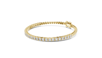 1.95ct TW Round Lab-Grown Diamond Tennis Bracelet in Yellow Gold — Verasah fine jewellery