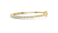 1.95ct TW Round Lab-Grown Diamond Tennis Bracelet in Yellow Gold — Verasah fine jewellery