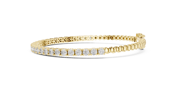1.70ct TW Round Lab-Grown Diamond Half Tennis Bracelet