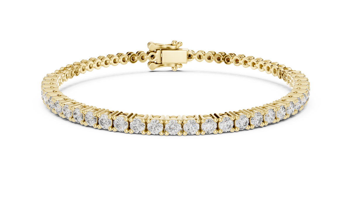 1.70ct TW Round Lab-Grown Diamond Half Tennis Bracelet