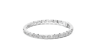 9.30ct TW Emerald Cut Lab-Grown Diamond Tennis Bracelet in White Gold — Verasah fine jewellery