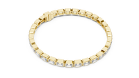 9.30ct TW Emerald Cut Lab-Grown Diamond Tennis Bracelet in Yellow Gold — Verasah fine jewellery