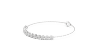 1.43ct TW Round Lab-Grown Diamond Cluster Station Bracelet in White Gold — Verasah fine jewellery