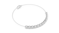 1.43ct TW Round Lab-Grown Diamond Cluster Station Bracelet in White Gold — Verasah fine jewellery