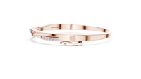0.70ct TW Round Lab-Grown Diamond Twist Bangle in Rose Gold — Verasah fine jewellery