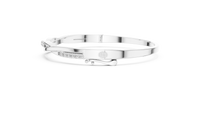 0.70ct TW Round Lab-Grown Diamond Twist Bangle in White Gold — Verasah fine jewellery