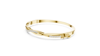 0.70ct TW Round Lab-Grown Diamond Twist Bangle in Yellow Gold — Verasah fine jewellery