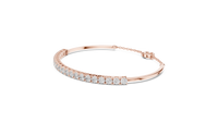 2.31ct TW Round Lab-Grown Diamond Cuff Bangle in Rose Gold — Verasah fine jewellery