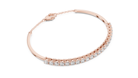 2.31ct TW Round Lab-Grown Diamond Cuff Bangle in Rose Gold — Verasah fine jewellery