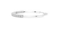 2.31ct TW Round Lab-Grown Diamond Cuff Bangle in White Gold — Verasah fine jewellery
