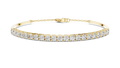 2.31ct TW Round Lab-Grown Diamond Cuff Bangle