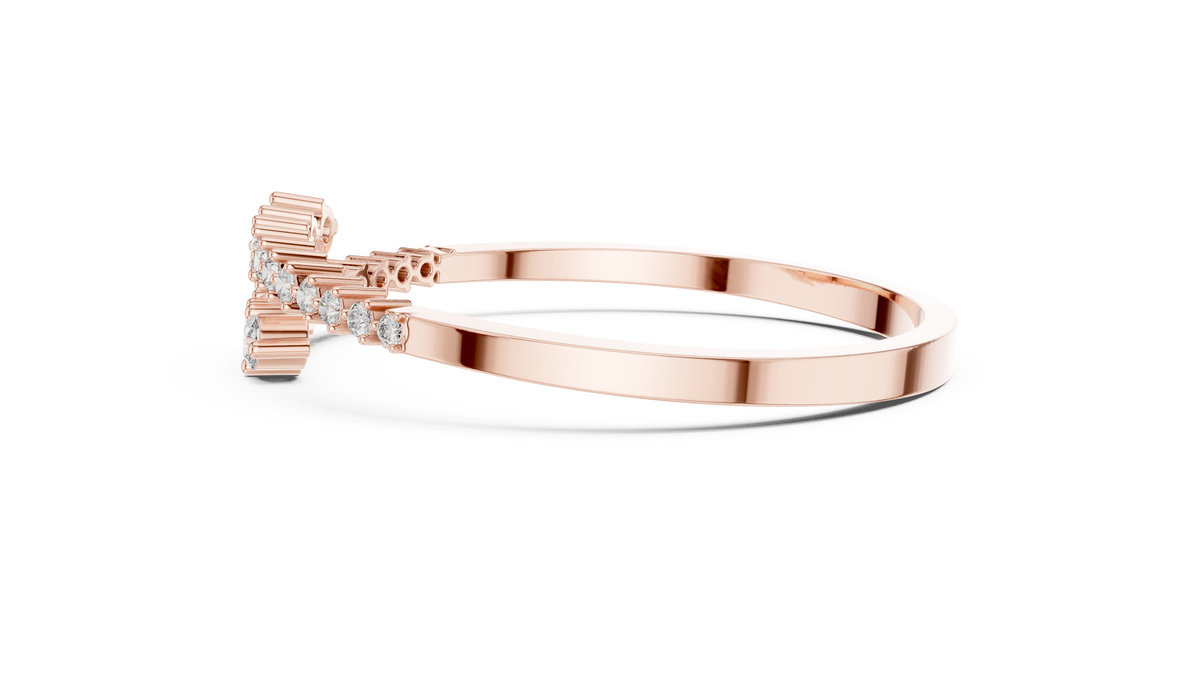 1.74ct TW Round Lab-Grown Diamond Graduated Bangle