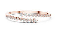 1.74ct TW Round Lab-Grown Diamond Graduated Bangle in Rose Gold — Verasah fine jewellery